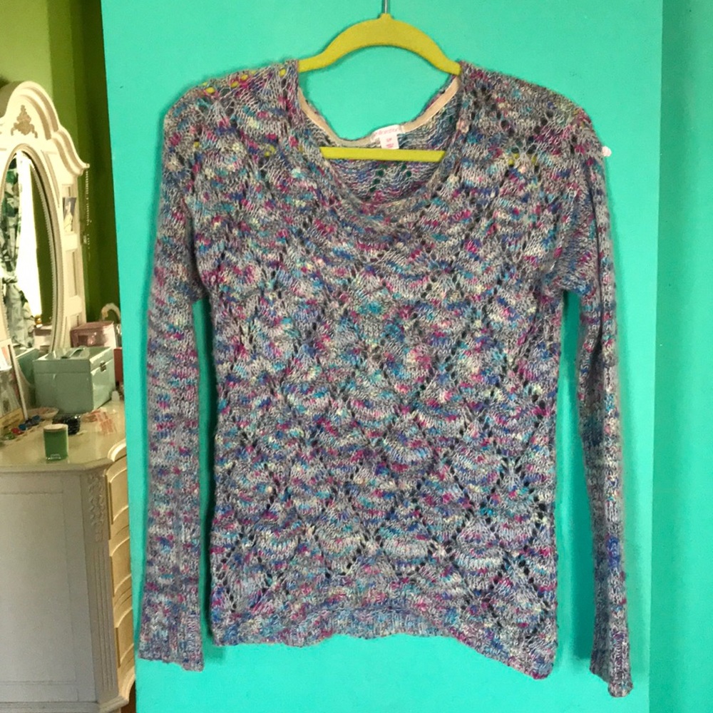 Tye dye knit sweater